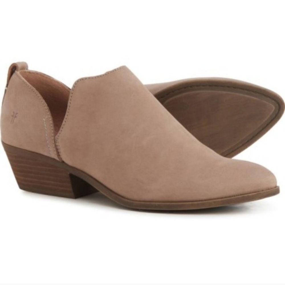 Frye Rowen Shooties Slip On Nubuck Booties in Gry | 9.5